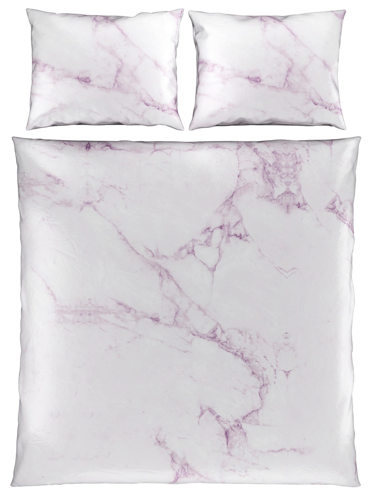 POSTELJNINA PINK MARBLE 220/240 cm saten svetlo siva  - svetlo siva, Konvencionalno, tekstil (220/240cm) - Esposa