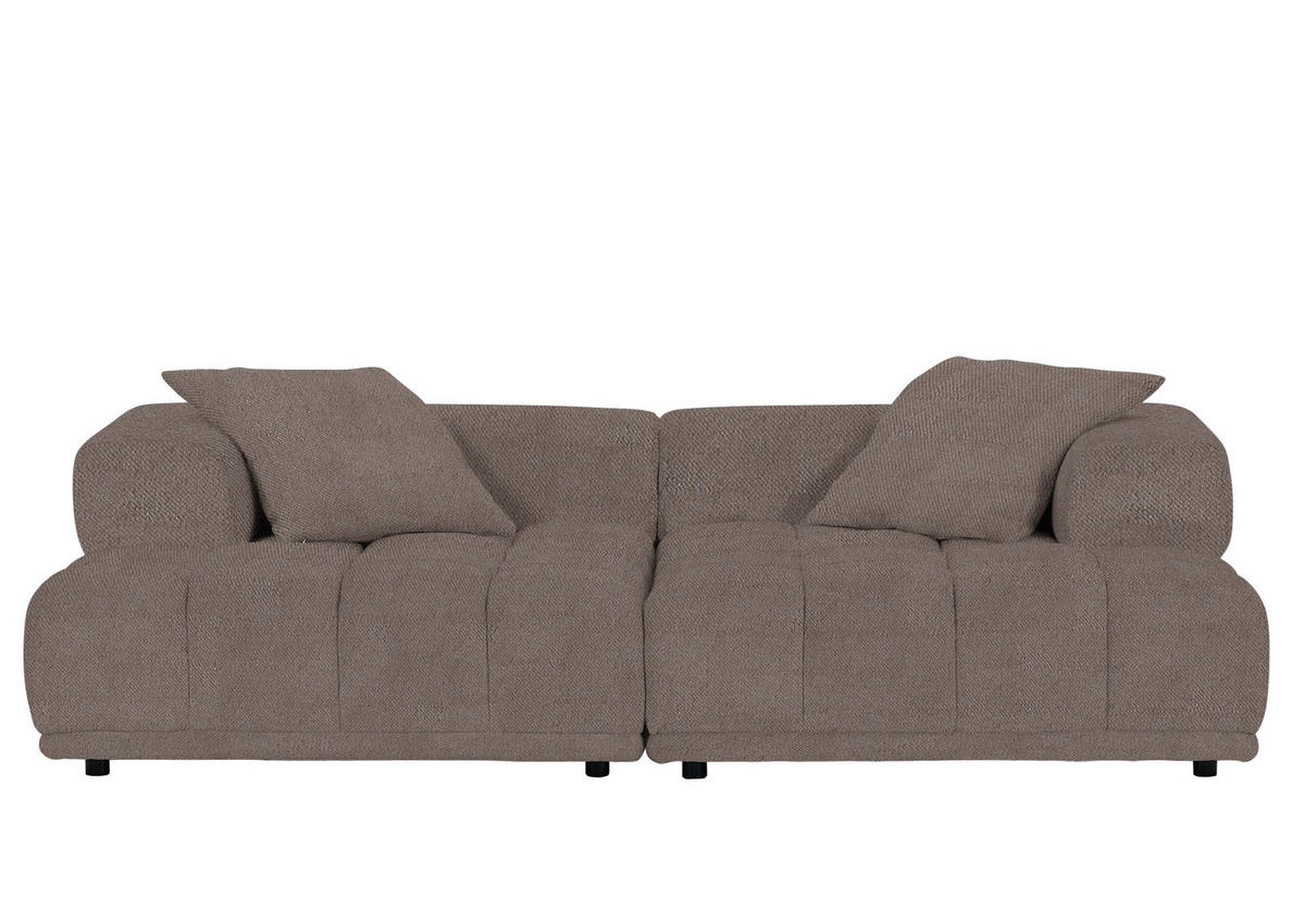 SOFFMODUL i flatväv brun  - brun/svart, Klassisk, textil/plast (125/66/155cm) - Best Price