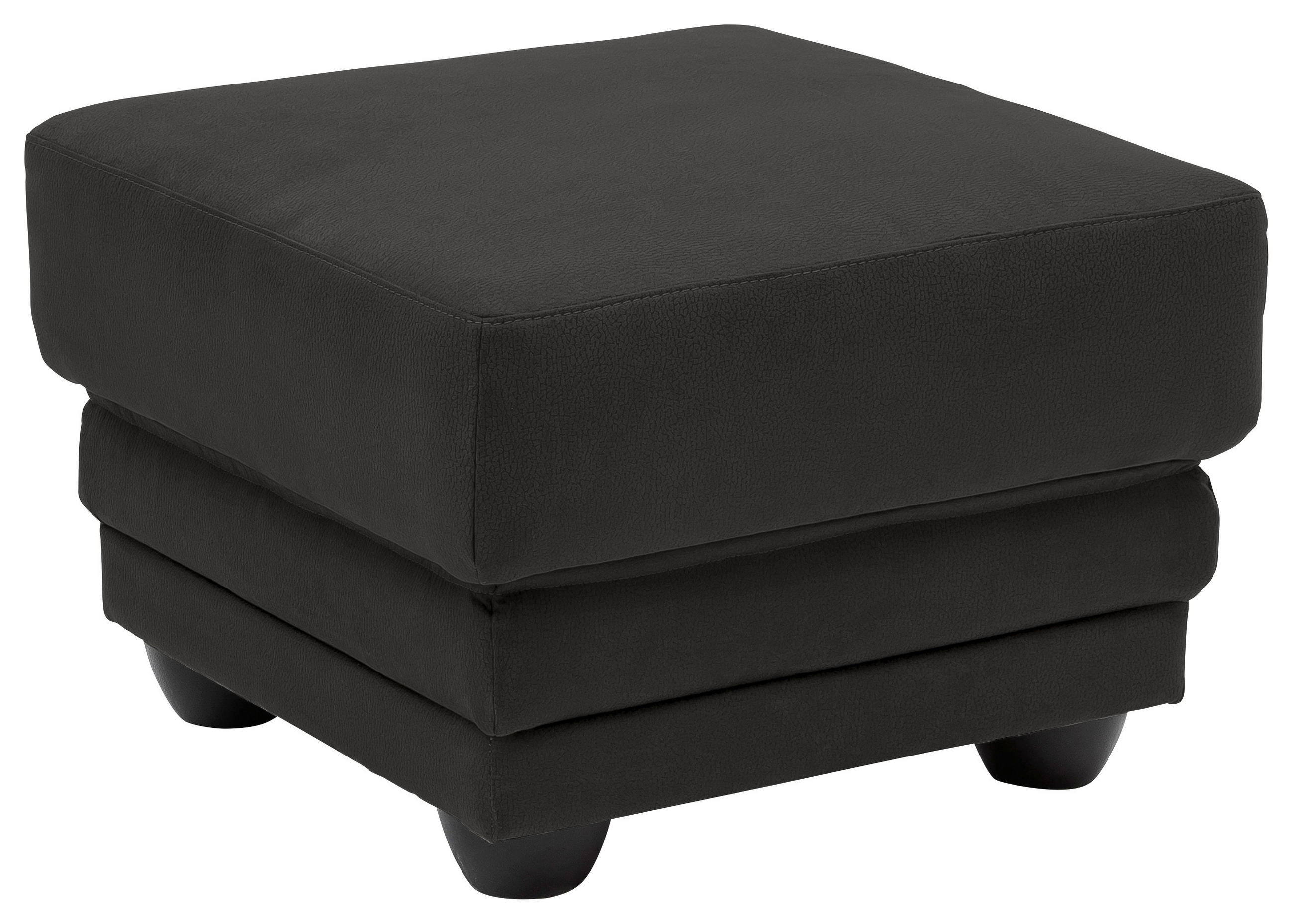 HOCKER in Textil Anthrazit  - Anthrazit/Schwarz, Design, Kunststoff/Textil (65/46/65cm) - Livetastic