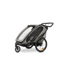 FAHRRADANHÄNGER   Bike N Walk Duo  - Hellgrau, Basics, Kunststoff/Textil (81/107/134cm) - Hauck