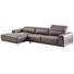 WOHNLANDSCHAFT in Metall, Textil, Leder Chromfarben, Dunkelbraun - Chromfarben/Dunkelbraun, Design, Leder/Textil (169/294cm) - Xora WOHNLANDSCHAFT in Metall, Textil, Leder Chromfarben, Dunkelbraun - Chromfarben/Dunkelbraun, Design, Leder/Textil (169/294cm) - Xora