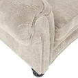 MEGASOFA in Chenille Beige  - Beige/Schwarz, ROMANTIK / LANDHAUS, Holz/Textil (276/81/140cm) - Landscape