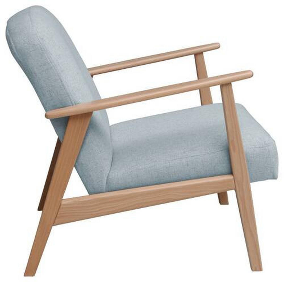SESSEL in Webstoff Buchefarben, Pastellblau  - Pastellblau/Buchefarben, Modern, Holz/Textil (63/78/78cm) - Livetastic