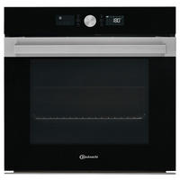 BACKOFENSET BAKOPYROCLEAN77  - Edelstahlfarben/Schwarz, Basics, Glas/Metall (77,8/5,4/51,8cm) - Bauknecht