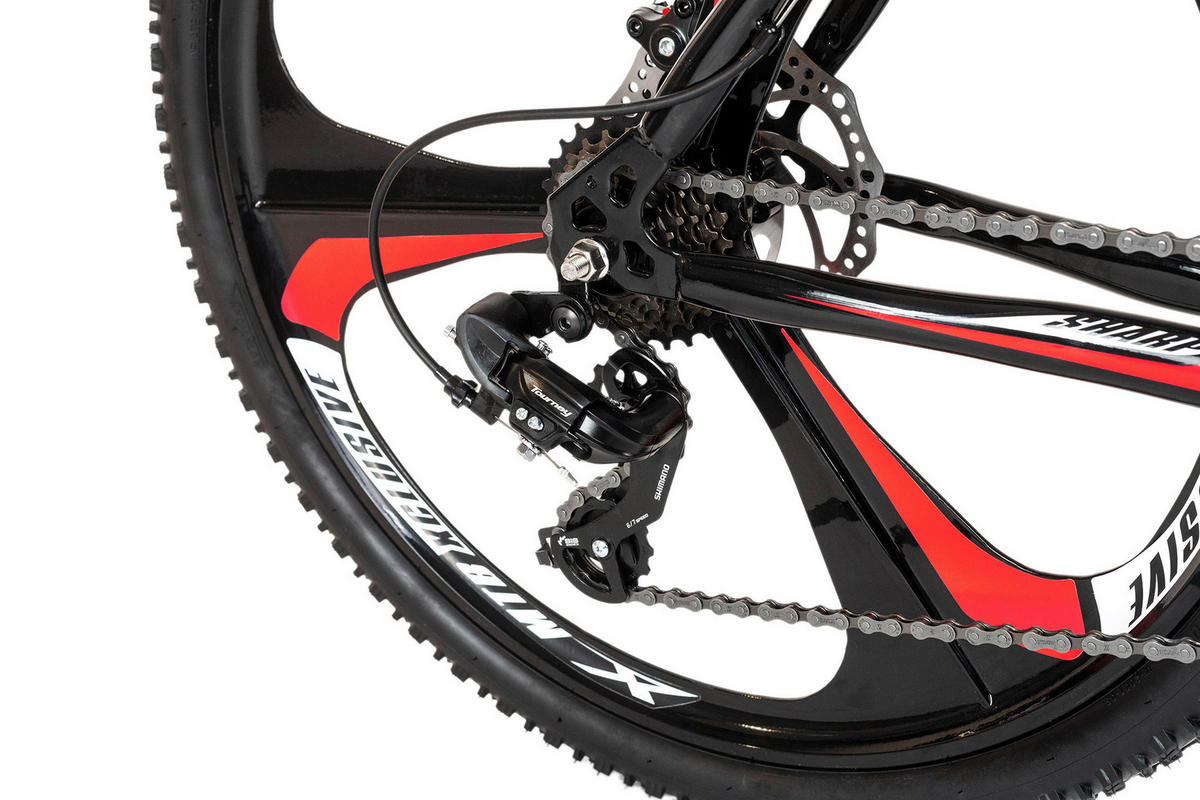 MOUNTAINBIKE 26 Zoll  - Rot/Schwarz, Basics, Metall (70/100/180cm) - Atrigo