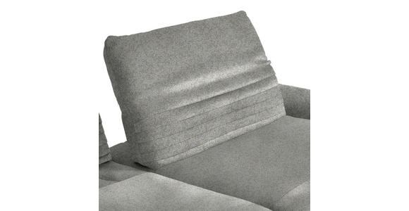 ECKSOFA  in Bouclé Grau  280/170-195 cm  - Schwarz/Grau, Design, Textil/Metall (280/170-195cm) - Dieter Knoll