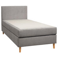 BOXBETT 120/200 cm  in Hellgrau  - Hellgrau, KONVENTIONELL, Holz/Textil (120/200cm) - Carryhome