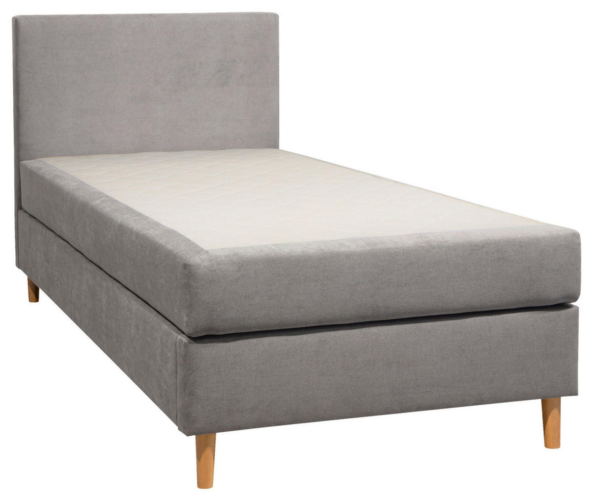BOXBETT 120/200 cm  in Hellgrau  - Hellgrau, KONVENTIONELL, Holz/Textil (120/200cm) - Carryhome