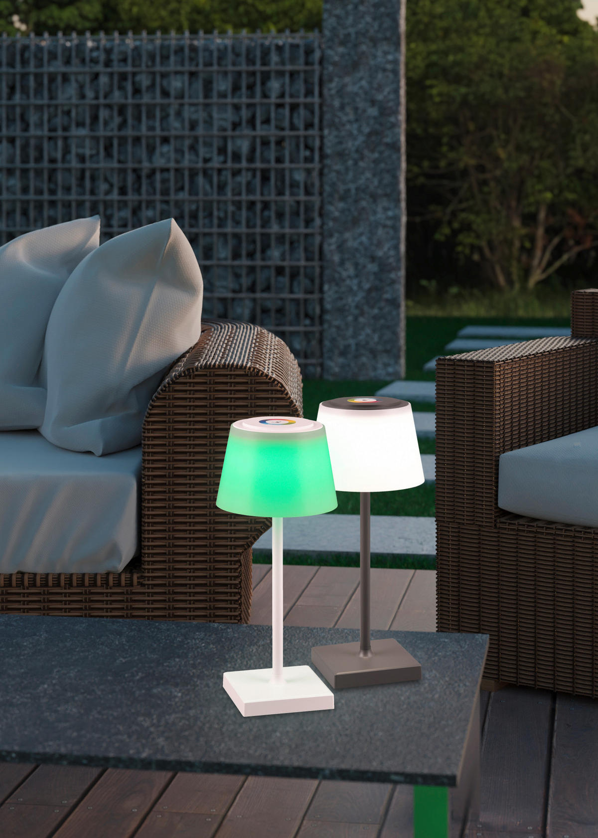PORTABEL LAMPA Sanchez 13/30 cm   - vit, Klassisk, plast (13/30cm)
