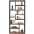 REGAL in Akaziefarben, Schwarz - Schwarz/Akaziefarben, Trend, Holz/Metall (90/190/30cm) - Carryhome REGAL in Akaziefarben, Schwarz - Schwarz/Akaziefarben, Trend, Holz/Metall (90/190/30cm) - Carryhome