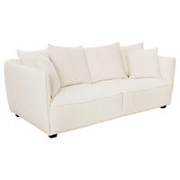 3-SITS SOFFA i cremefärgad  - svart/cremefärgad, Basics, metall/trä (220/88/108cm) - Pure Home Comfort