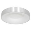 LED-DECKENLEUCHTE Ringlede 48/9 cm   - Silberfarben, Basics, Kunststoff/Metall (48/9cm)