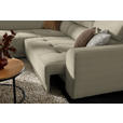 ECKSOFA in Chenille Beige  205/284 cm  - Beige/Schwarz, Design, Kunststoff/Textil (205/284cm) - Xora