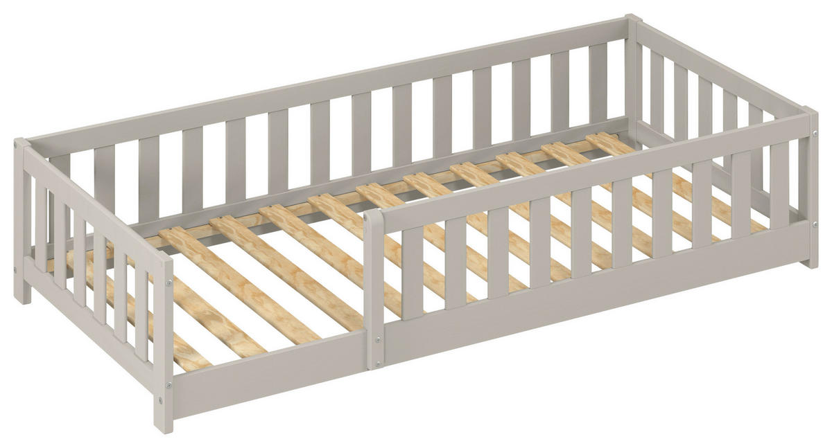 BODENBETT. 90/200 cm  in Taupe  - Taupe, MODERN, Holz/Holzwerkstoff (90/200cm) - P & B