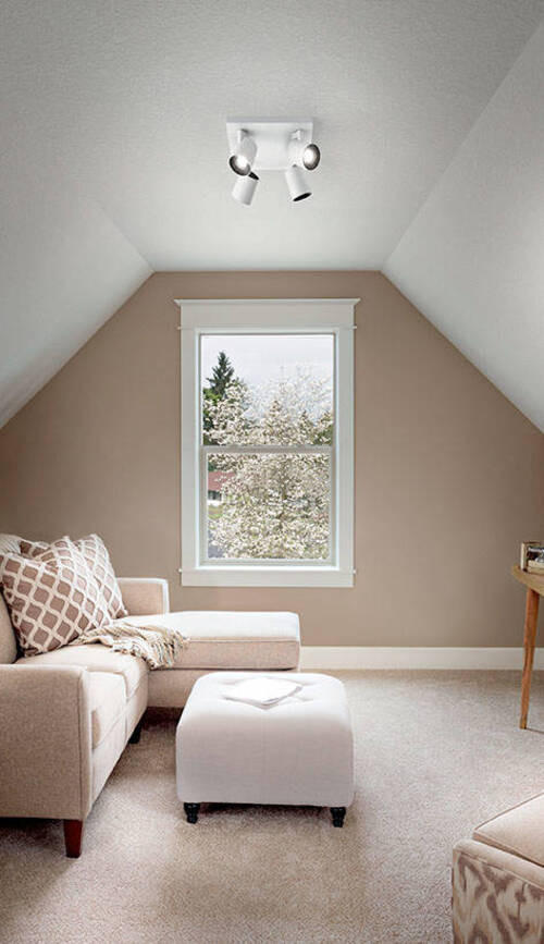 STRAHLER Modo 24/24/11 cm   - Weiß, Basics, Metall (24/24/11cm) - Fabas Luce