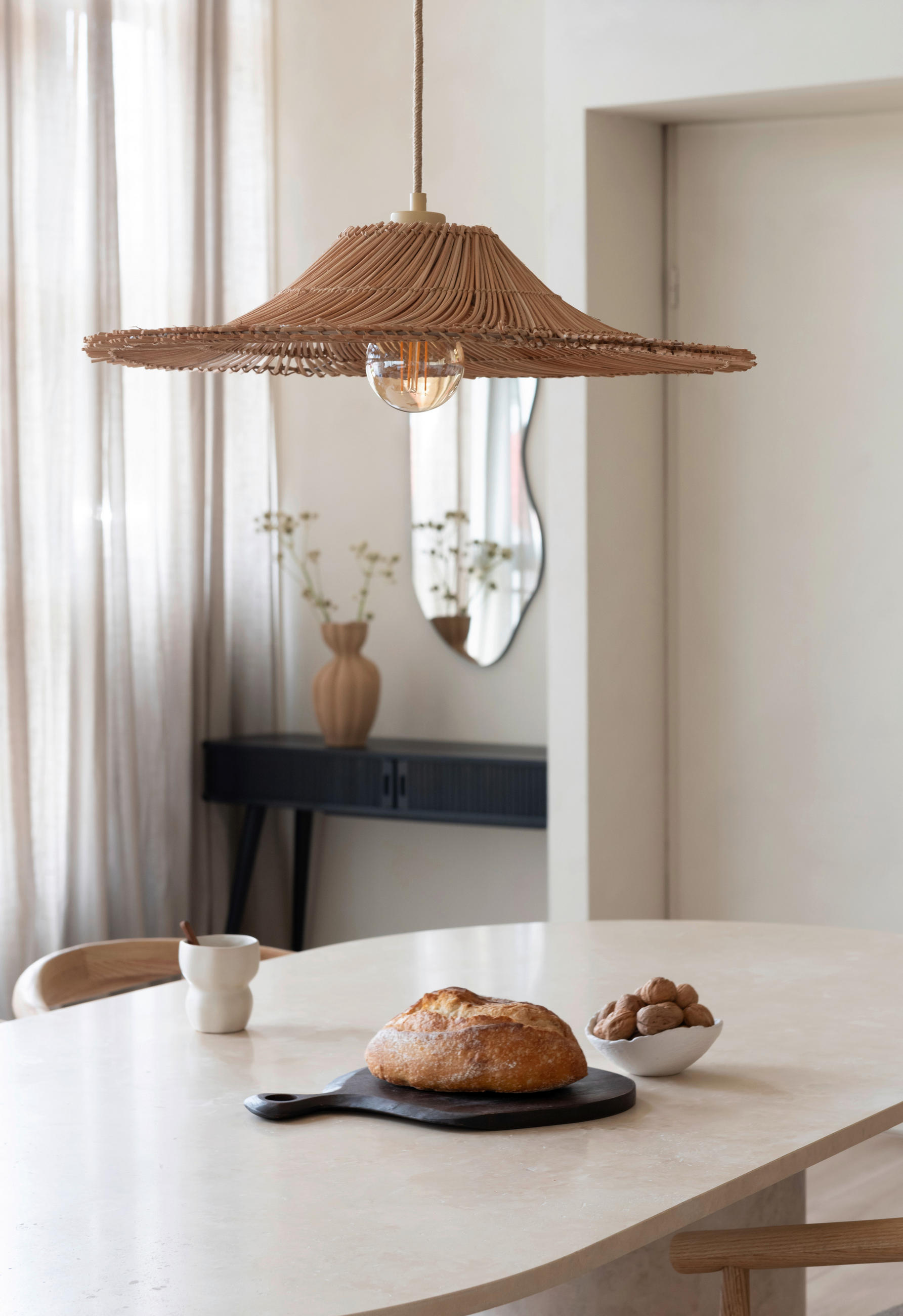 Thumbnail - Good & Mojo Hängeleuchte, Natur, Holz, Rattan, rund,rund, 11 cm, Lampen & Leuchten, Innenbeleuchtung, Hängelampen, Pende...