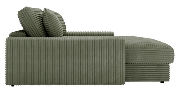 XXL-SESSEL Cord Olivgrün - Schwarz/Olivgrün, MODERN, Kunststoff/Textil (160/87/190cm) - Carryhome