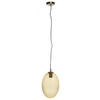 ZÁVĚSNÉ SVÍTIDLO, 23/23/36 cm  - jantarové barvy, Basics, kov/sklo (23/23/36cm) - MID.YOU