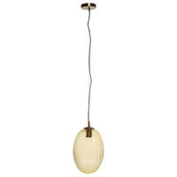 ZÁVĚSNÉ SVÍTIDLO, 23/23/36 cm  - jantarové barvy, Basics, kov/sklo (23/23/36cm) - MID.YOU