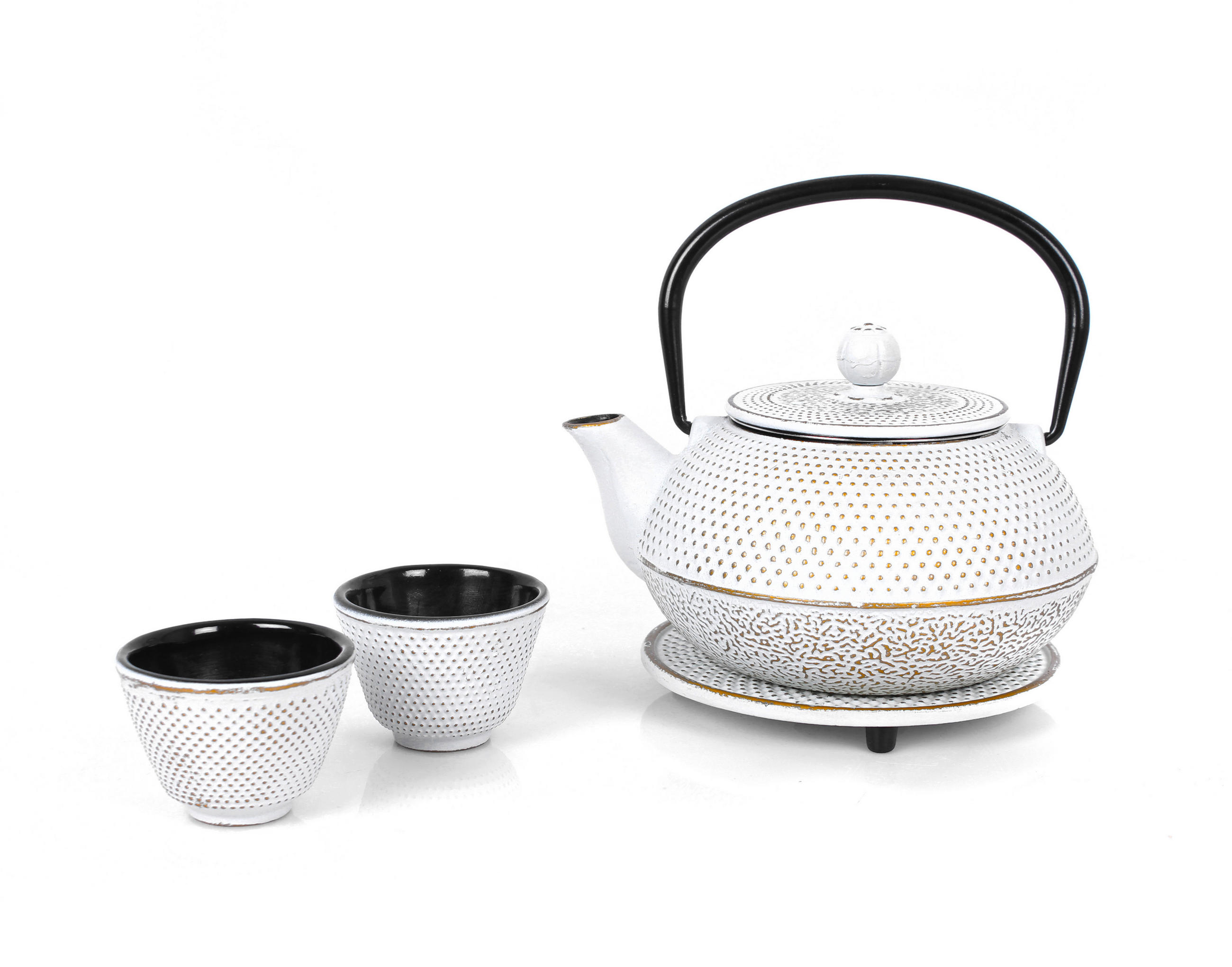 ČAJOVÁ SADA  - krémová, Basics, kov (800ml) - Echtwerk