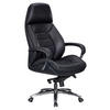 CHEFSESSEL  in Schwarz  - Alufarben/Schwarz, MODERN, Leder/Kunststoff (67/140/67cm) - MID.YOU