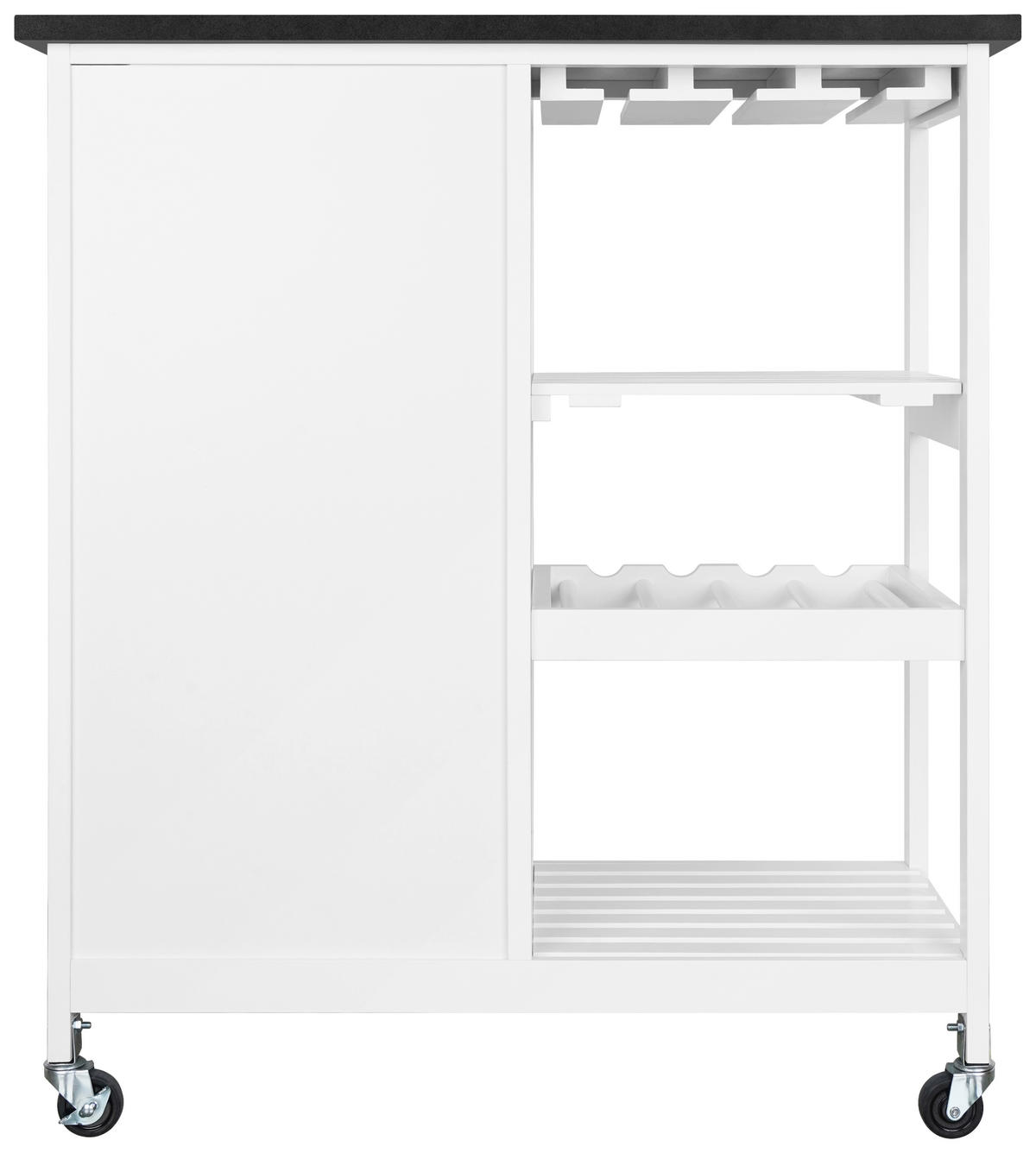 KÜCHENINSEL   in Schwarz, Weiß  - Schwarz/Weiß, Basics, Holzwerkstoff/Kunststoff (76/87/48cm) - MID.YOU