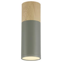 DECKENLEUCHTE    6.8/6.8/20 cm  - Grau, Natur, Metall (6.8/6.8/20cm)