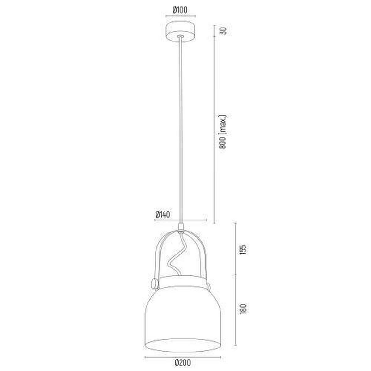 HÄNGELEUCHTE Argon Logan 116,5/20/20 cm   - Weiß, KONVENTIONELL, Metall (116,5/20/20cm)