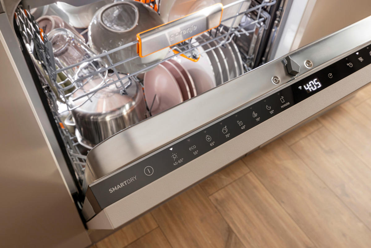 GESCHIRRSPÜLER GI673B90X  - Edelstahlfarben, Trend, Kunststoff/Metall (59,8/81,6/57,5cm) - Gorenje
