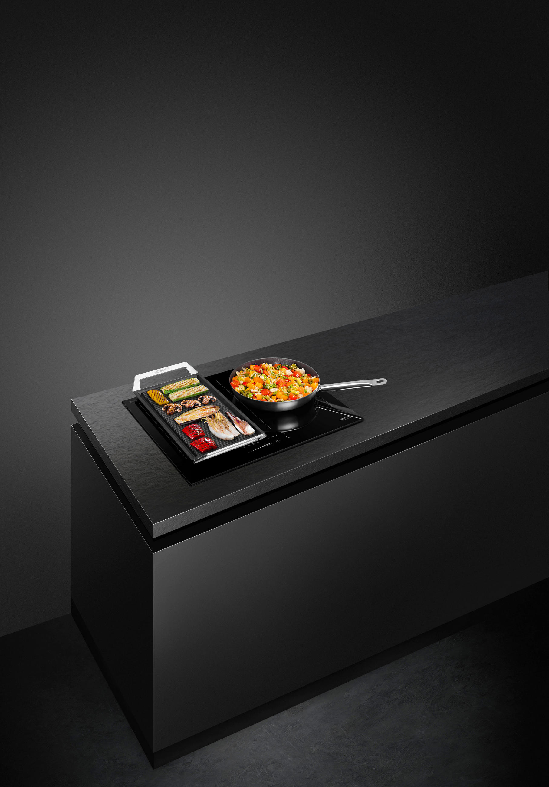 INDUKTIONSKOCHFELD SIM3644D  - Schwarz, Basics, Glas (60/51cm) - SMEG