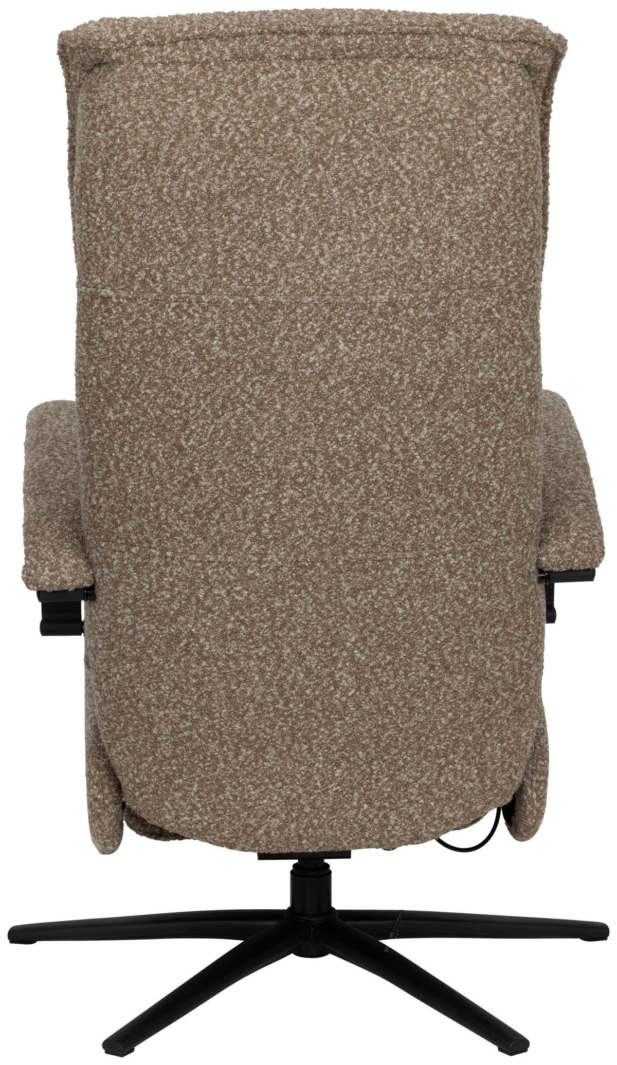 RELAXSESSEL Webstoff    - Taupe/Schwarz, Design, Holz/Textil (67/114/84cm) - Livetastic