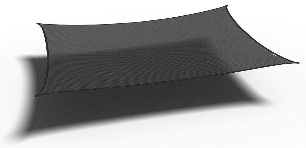 SONNENSEGEL  - Schwarz, MODERN, Kunststoff (300cm) - Gardenson