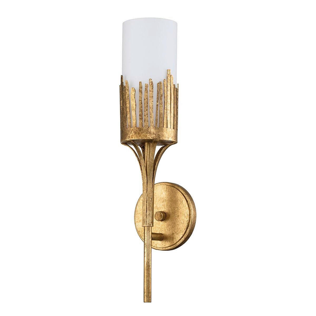 WANDLEUCHTE Quintiesse 45,7/11,4/10,2 cm  - Goldfarben, KONVENTIONELL, Glas/Metall (45,7/11,4/10,2cm) - Elstead Lighting
