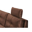 WOHNLANDSCHAFT in Mikrovelours Kupferfarben  - Schwarz/Kupferfarben, KONVENTIONELL, Kunststoff/Textil (217/334/127cm) - Carryhome