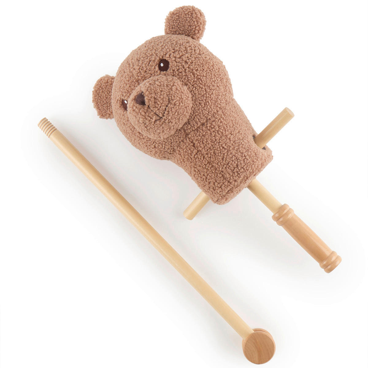 STECKENPFERD - Braun, Basics, Holz/Textil (24/21/90cm)
