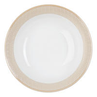 SCHALE Geo   - Beige/Weiß, KONVENTIONELL, Keramik (23/6cm) - Ritzenhoff Breker