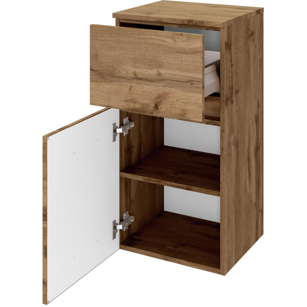 Thumbnail - Held Unterschrank, Eiche Wotan, Holzwerkstoff, 1 Fächer, 1 Schubladen, 40x79x35 cm, Made in Germany, stehend, hängend, T...