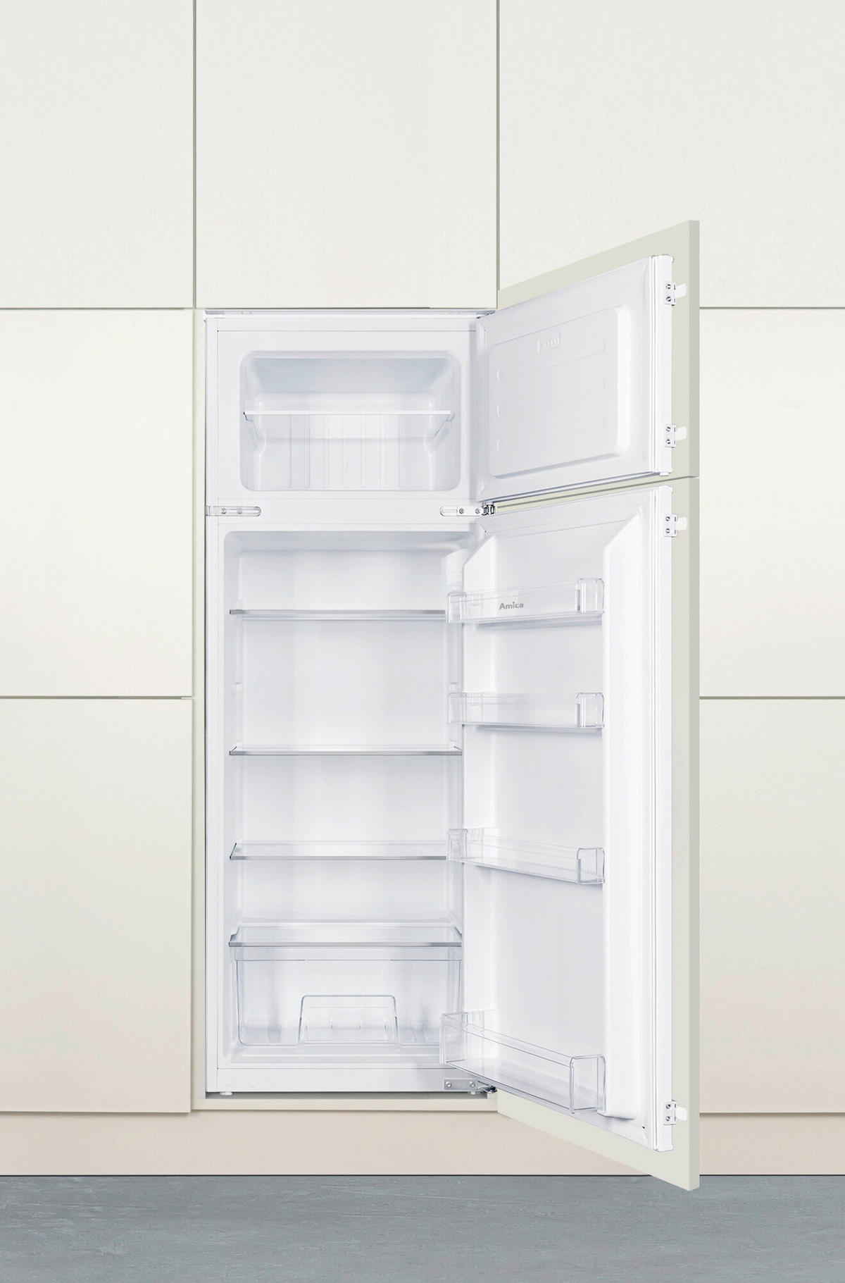 KÜHL-GEFRIER-KOMBINATION EDTS 374 901  - Weiß, MODERN, Glas/Kunststoff (54/144,6/54,5cm) - Amica