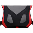 GAMINGSTUHL Rot, Schwarz Metall, Kunststoff, Textil   - Rot/Schwarz, MODERN, Kunststoff/Textil (59/107-117/58cm) - Carryhome
