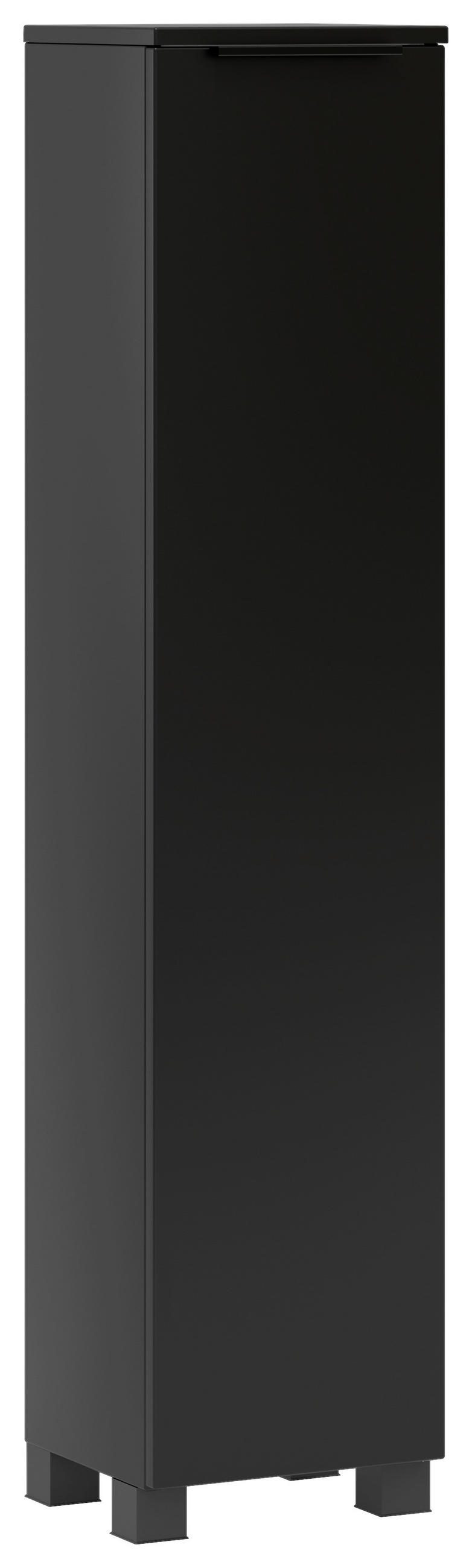 MIDISCHRANK 30/130/35 cm  - Schwarz, Modern, Holzwerkstoff/Kunststoff (30/130/35cm) - Held