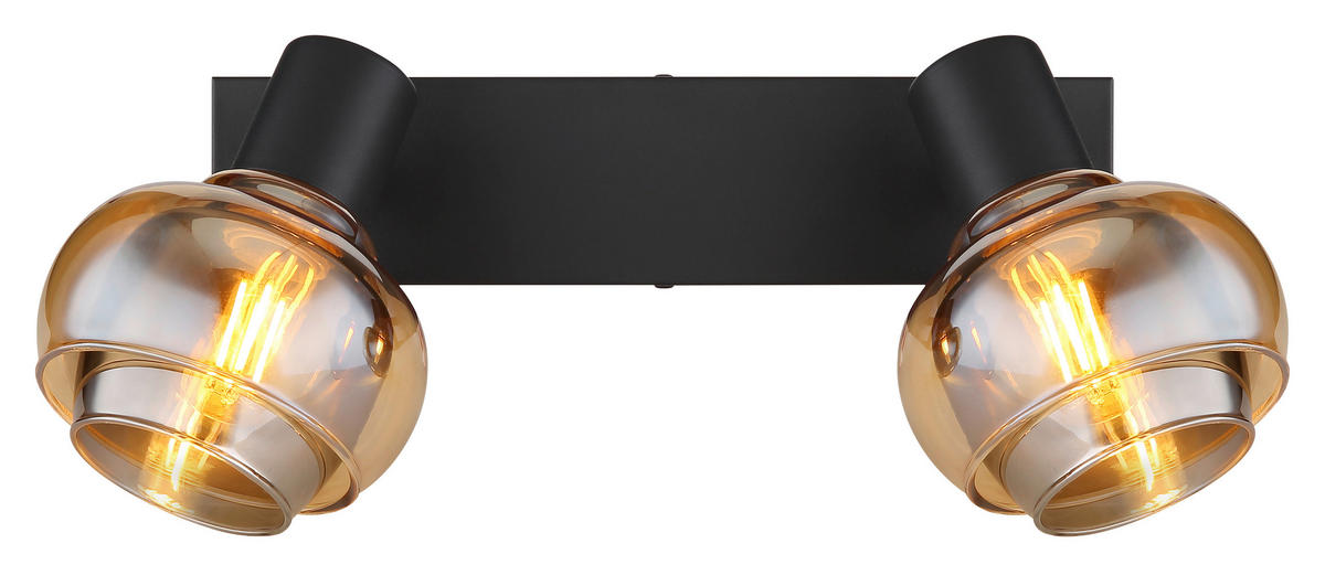 STRAHLER 26/10,5/13,5 cm   - Schwarz, Basics, Glas/Metall (26/10,5/13,5cm) - Globo