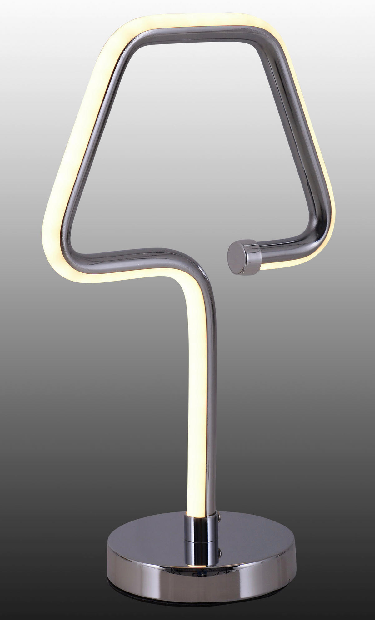 LED-TISCHLEUCHTE 18/30 cm   - Chromfarben, Design, Kunststoff/Metall (18/30cm) - Näve