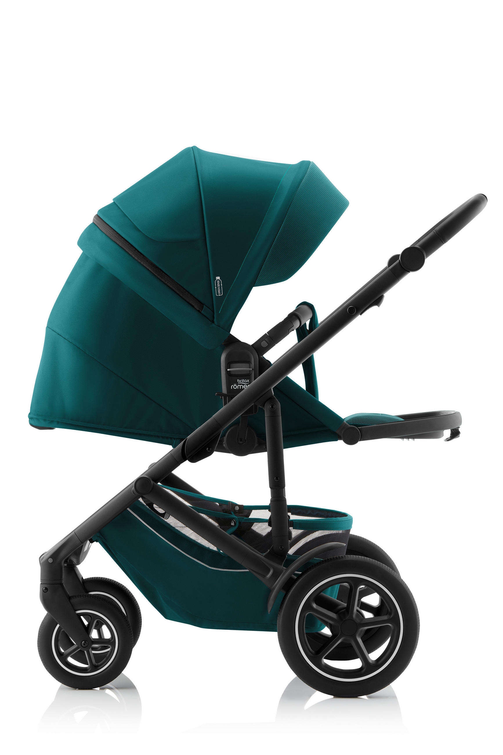 KINDERWAGEN Smile 5Z - Schwarz/Grün, Basics, Textil/Metall (57/112/97,7cm) - Britax Römer