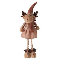 DEKOHIRSCH - Braun, Basics, Textil/Stein (27/30/110cm)