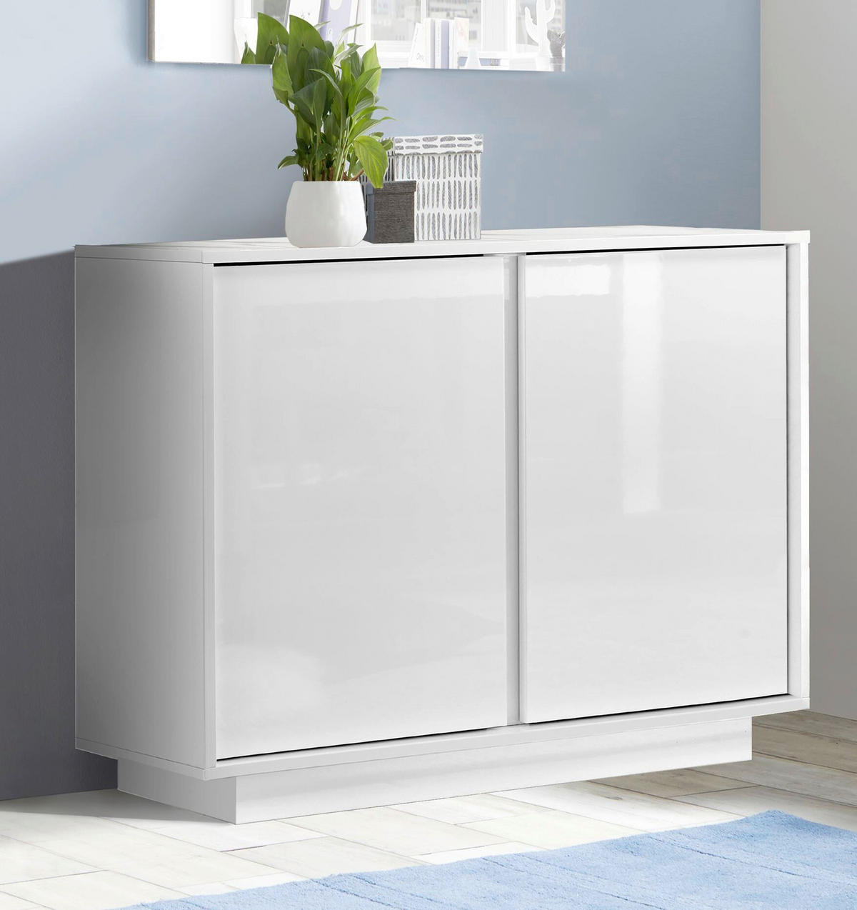 SIDEBOARD  92/79/43 cm  - Weiß Hochglanz, Design, Holzwerkstoff (92/79/43cm) - MID.YOU