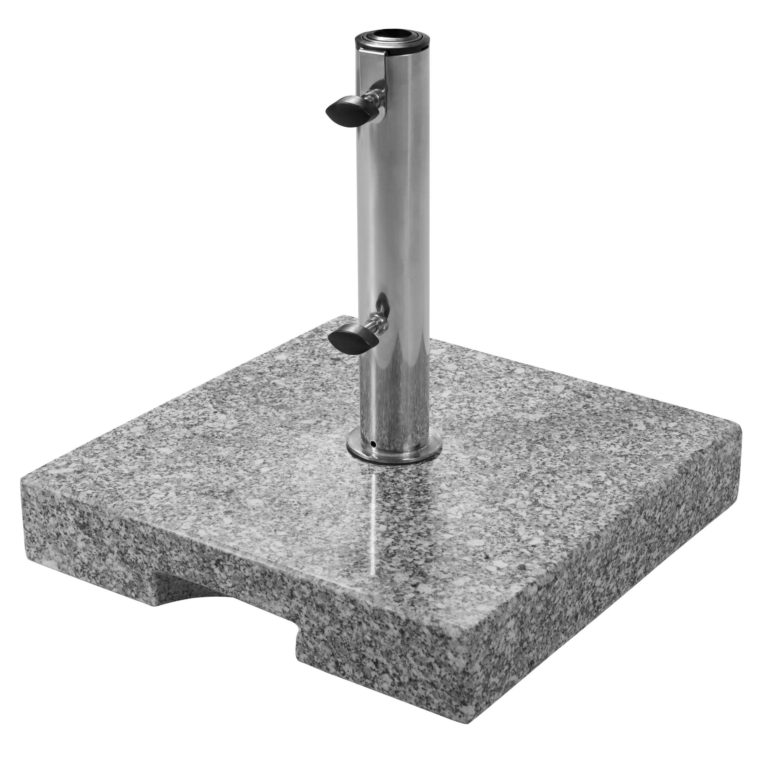 SONNENSCHIRMSTÄNDER Granit Grau  - Grau, Basics, Stein (38/7/38cm) - Doppler