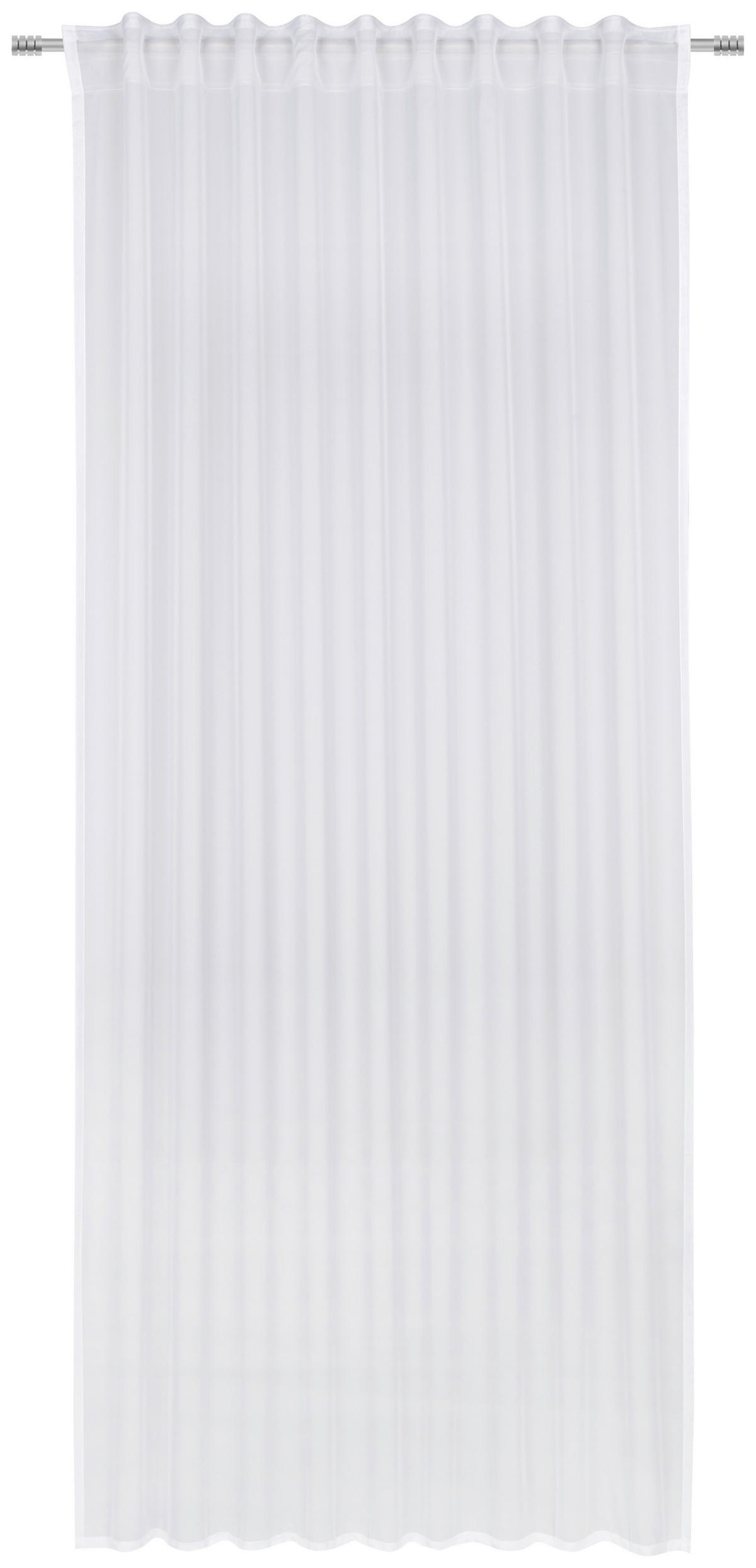 TAGESVORHANG  transparent  140/245 cm   - Weiss, Konventionell, Textil (140/245cm) - Esposa