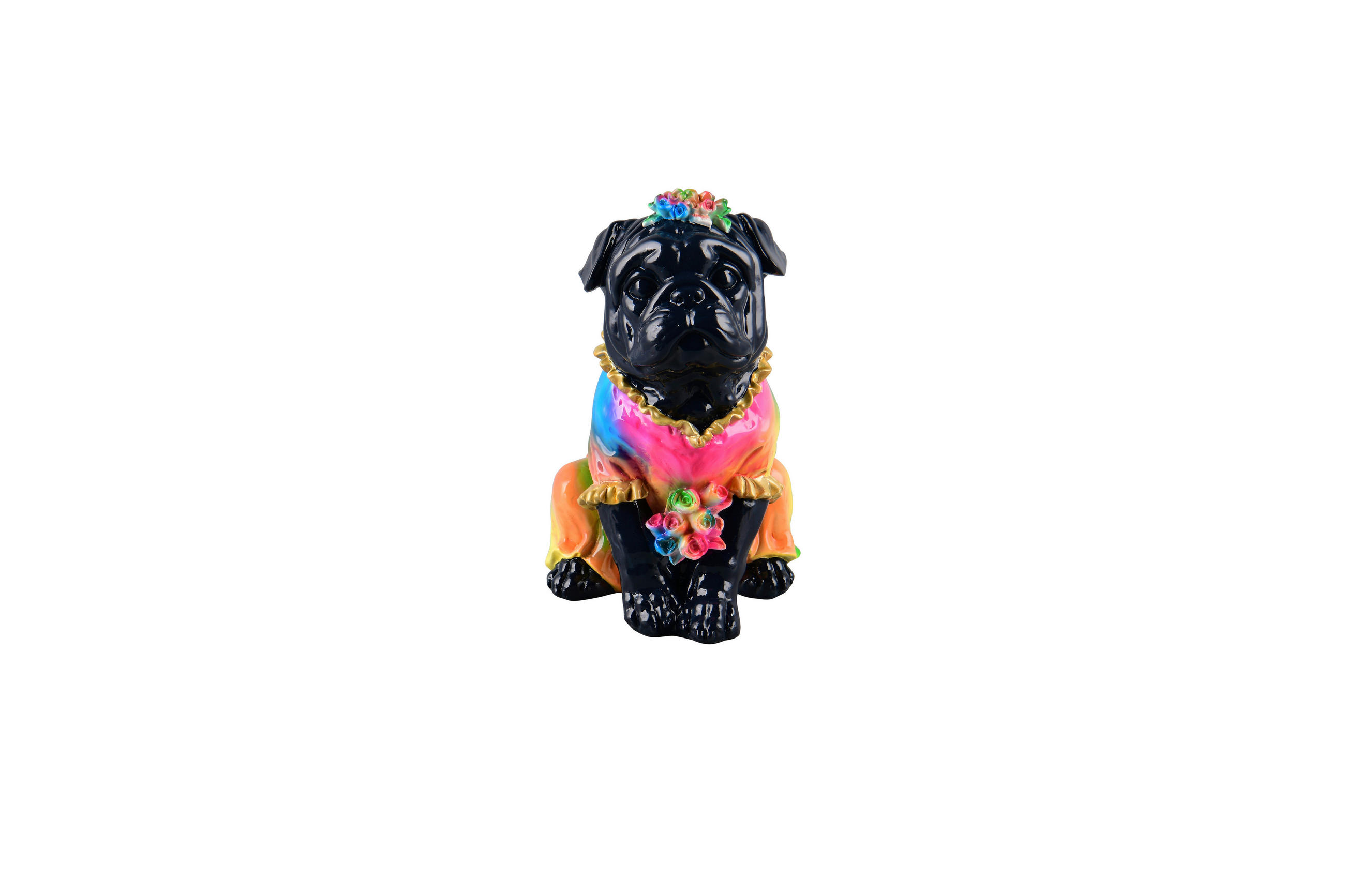Milino Dekohund Mehrfarbig 13.5x22x20.5 cm