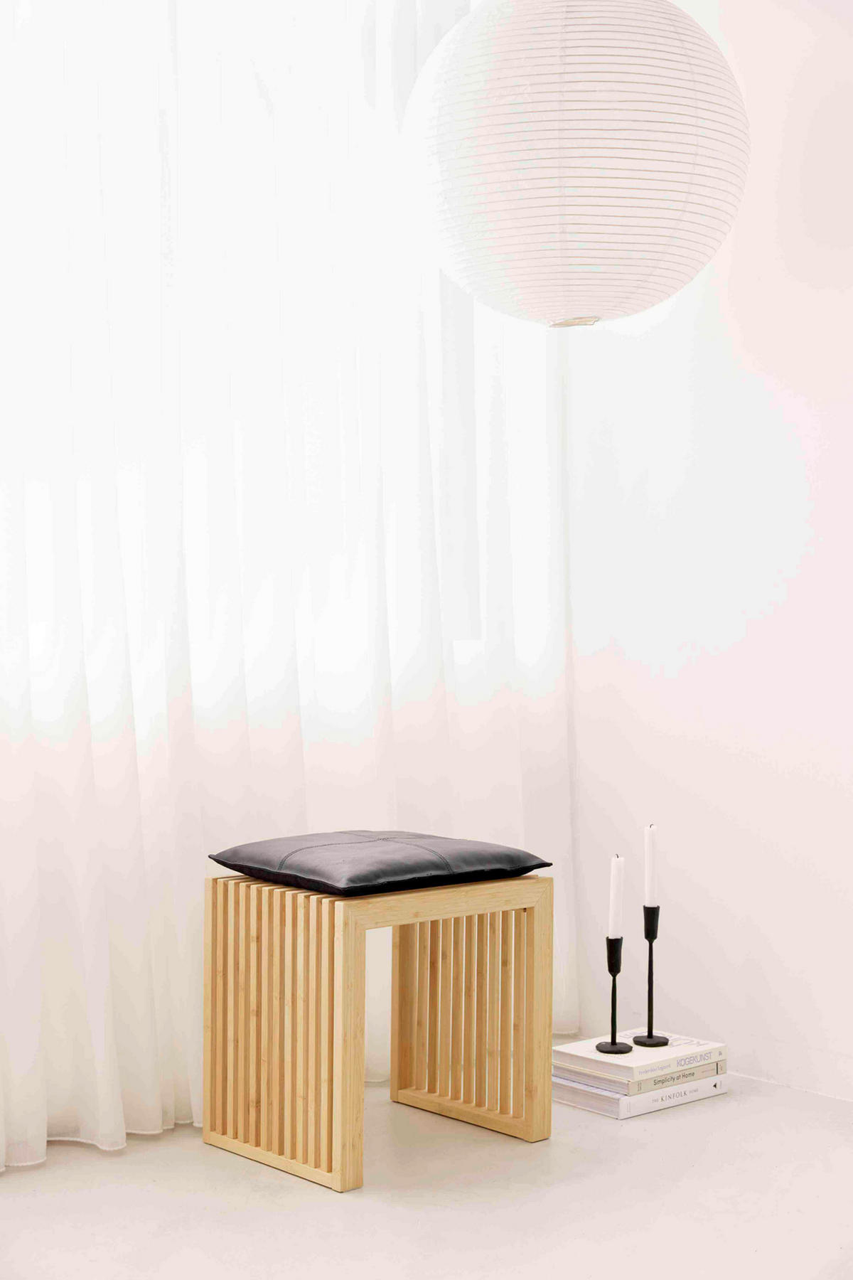 HOCKER in Holz Beigebraun  - Beigebraun, KONVENTIONELL, Holz (45/43/35cm) - MID.YOU