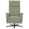 RELAXSESSEL in Textil Olivgrün  - Schwarz/Olivgrün, Design, Textil/Metall (77/115/89cm) - Pure Home Comfort